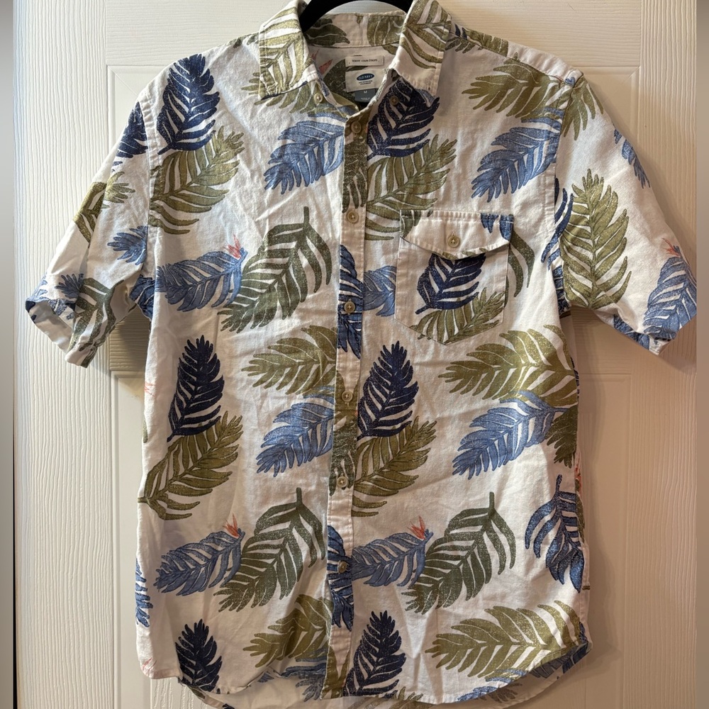 Men's Leaf Print Shirt